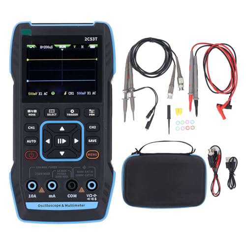Ticfox Digitales Oszilloskop Multimeter, 3 in 1 19999 Zählt 250 Ms/s Handheld -Oszilloskop -Multiumeter -DD -Wellenformgenerator für Automobil-/Wechselstrom-/DC -Spannungstest Ticfox Digitales Oszilloskop Multimeter, 3 in 1 19999 Zählt 250 Ms/s Handheld -Oszilloskop -Multiumeter -DD -Wellenformgenerator für Automobil-/Wechselstrom-/DC -Spannungstest von TICFOX