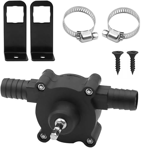 Ticfox Mini Electric Bohrung Pumpe, Hochleistungs Tragbare Hand Elektrobohrpumpe Selbst -Priming -Flüssigkeit Wassertransferzentrifugalpumpe für Poolwassertank von TICFOX