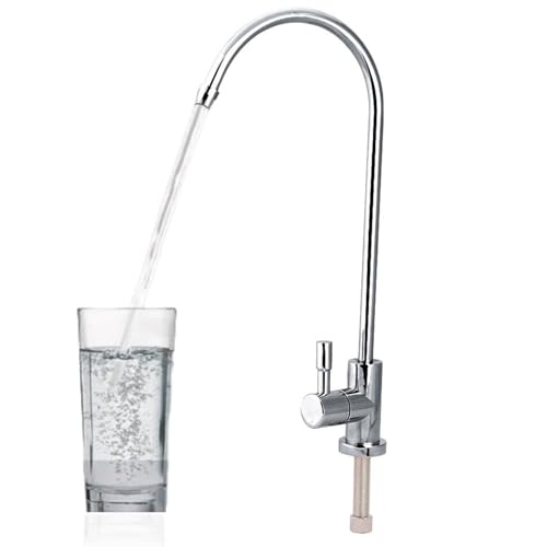 Ticfox Umkehrosmose Wasserhahn, Trinkwasserhahn Wasserfilter Wasserhahn, 1/4'' Schwenkbar Edelstahl Küchenspültischarmatur Umkehrosmose RO Trinkwasserfilter Für Küchenspüle Wasserfiltersysteme Ticfox Umkehrosmose Wasserhahn, Trinkwasserhahn Wasserfilter Wasserhahn, 1/4'' Schwenkbar Edelstahl Küchenspültischarmatur Umkehrosmose RO Trinkwasserfilter Für Küchenspüle Wasserfiltersysteme von TICFOX