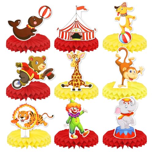Lebendige Tischdeko Fasching Zirkus Deko, Playmobil Zirkus Deko und Clown Deko Herzlicher Zirkus-Dekor für alle Ihre Feierlichkeiten von TICKLELY