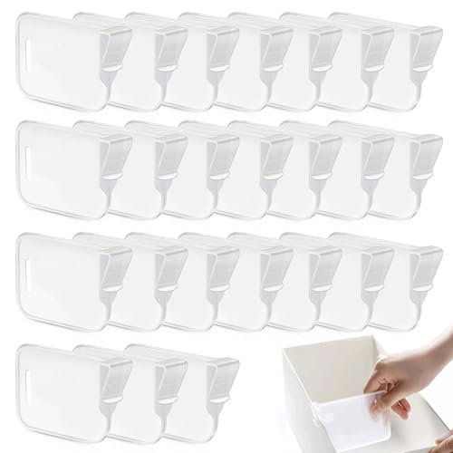 TICKLELY 24 Stück Kühlschrank Platzverteiler Küchenkühlschrank Aufsteckregal Kühlschrankorganisator für Behälter Lebensmittel Getränke Eier Obst von TICKLELY