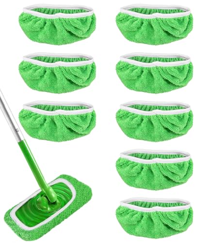 TIDEVAN 8 Stück Tücher Wiederverwendbare für Swiffer Sweeper Mop für Swiffer Bodentücher Tücher Mikrofaser Set Feuchte und Trocken Universell Bodentücher für Die Reinigung von Oberflächen TIDEVAN 8 Stück Tücher Wiederverwendbare für Swiffer Sweeper Mop für Swiffer Bodentücher Tücher Mikrofaser Set Feuchte und Trocken Universell Bodentücher für Die Reinigung von Oberflächen von TIDEVAN