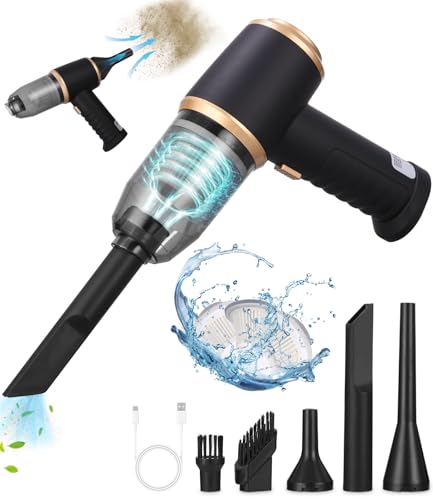 TIDEVAN Handstaubsauger Kabellos Akku Handstaubsauger Multifunktionaler für Auto,12000Pa Mini Staubsauger Autostaubsauger,3 in 1 Handstaubsauger Akku Kabellos mit Waschbar HEPA-Filter für Auto,Haus von TIDEVAN