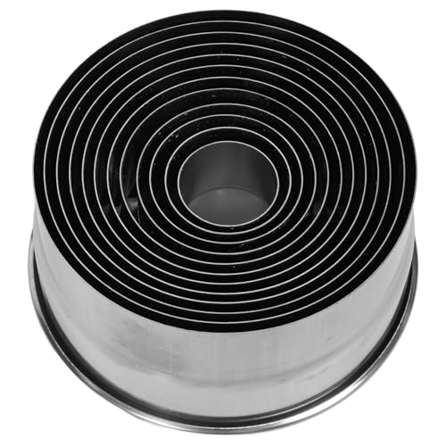 12 Stück Teiliges Mousse Ringe Runde Backformen für Mousse Kuchen Kekse Hochwertige Backutensilien für Kreative Backprojekte von TIDTALEO