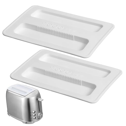 2 Stück Toaster Abdeckhaube Silikon Schutzhaube für Toaster Staubschutz für Brotmaschinen Design zu Installieren Passt Küchengeräte von TIDTALEO