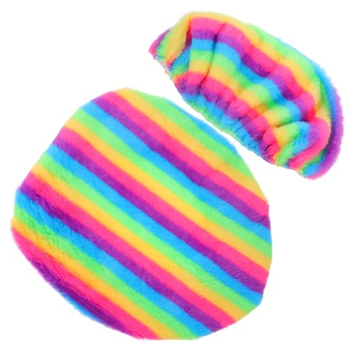 TIDTALEO 1 Set Toilettenbezug Set Badezimmer Zubehör Kissen Toilettensitz Toilettendeckel Kissen Toilettentank Plüsch Bezug Toilettentank Deckelbezug Toilettensitzbezug Pads Polyester von TIDTALEO