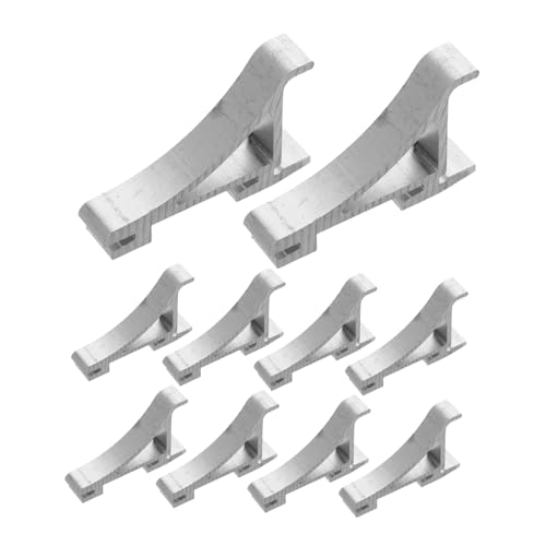 TIDTALEO 10 Stück Teiliges Aluminium Kühlschrank Regal Clips Robuste Trennclips zur Optimalen Lagerung für Kühlschränke Gefriergeräte Installieren Vielseitig Einsetzbar von TIDTALEO