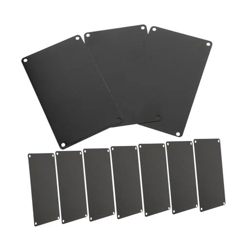 TIDTALEO 10 Stück Teiliges Schwarze Aluminium schilder mit Löchern Blanke Metallplaketten zum Gravieren und Beschriften Vielseitige Namensschilder für Tür Büro DIY kunst und Auszeichnung TIDTALEO 10 Stück Teiliges Schwarze Aluminium schilder mit Löchern Blanke Metallplaketten zum Gravieren und Beschriften Vielseitige Namensschilder für Tür Büro DIY kunst und Auszeichnung von TIDTALEO