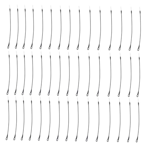 TIDTALEO 100 Stück Teiliges Diebstahl Stahlseil mit Sicherheitsfaden für Etiketten Kompatibel mit Magnetischen Hartetiketten Langlebige Schwarze Sicherungsschlaufen für Kleidung Schuhe und von TIDTALEO