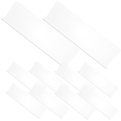 TIDTALEO 10 Stücke Transparente Schrankteiler aus PVC L-Förmige Regalteiler für Schrankorganisation und Flexibel für Supermärkte und Haushalte Verschleißfest und Ölbeständig von TIDTALEO