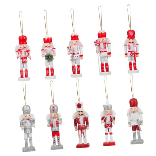 TIDTALEO 10stücke Teiliges Hübsche Nutcracker Figuren Weihnachtsdeko Traditionelle Holzornamente Für Festliche Anlässe Als Dekoration Von Weihnachtsfeiern von TIDTALEO