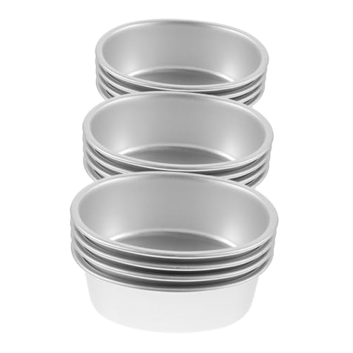 TIDTALEO 12 Stück Aluminiumlegierungs Backform Set Teiliges Antihaft Backzubehör für Käsekuchen und Desserts für Hobbybäcker und Profiköche von TIDTALEO