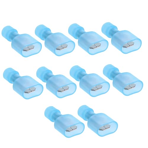 TIDTALEO 150 Stück Teiliges Isolierte Flachstecker Kabelschuhe Awg Korrosionsbeständige Crimpverbinder aus Verzinntem Messing für Sichere Elektrische Verbindungen Robust und Langlebig von TIDTALEO