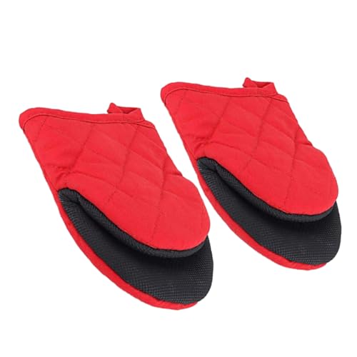 TIDTALEO 1Paar Mikrowellen Backhandschuhe Hitzebeständig rutschfest Isolierte Silikonhandschuhe für Sicheres Kochen und Backen als für Kochliebhaber Einfache von TIDTALEO
