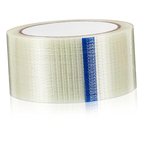 TIDTALEO 1Rolle Glasfaserband Verstärktes Klebeband Transparentes Faserband für Robuste Verpackungen für Versand und Hohe Temperaturen TIDTALEO 1Rolle Glasfaserband Verstärktes Klebeband Transparentes Faserband für Robuste Verpackungen für Versand und Hohe Temperaturen von TIDTALEO