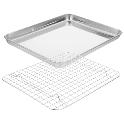 TIDTALEO 1Satz Backform aus mit Kühlgitter für Zuhause Bäckereien Grillen zum Abkühlen von Kuchen und Gebäck Leicht zu Reinigen TIDTALEO 1Satz Backform aus mit Kühlgitter für Zuhause Bäckereien Grillen zum Abkühlen von Kuchen und Gebäck Leicht zu Reinigen von TIDTALEO