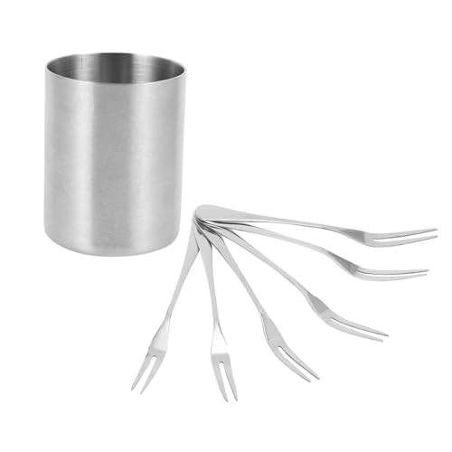TIDTALEO 1Satz Fruchtgabeln mit Lagerhalter Dessertgabeln für Appetizer Kuchen Snacks und für Zuhause und Partys TIDTALEO 1Satz Fruchtgabeln mit Lagerhalter Dessertgabeln für Appetizer Kuchen Snacks und für Zuhause und Partys von TIDTALEO
