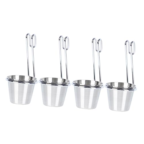 TIDTALEO 1Satz Multifunktionale Sauce Schüssel mit Haken Teiliges für Nahrungsmittel Deep Dip Sauce Halter Platzsparend und Wiederverwendbar für Snacks und Dips von TIDTALEO