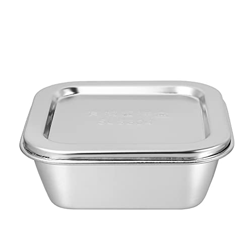 TIDTALEO 1Stück Butterdose mit Deckel Quadratischer Butterbehälter für Butter Rostfrei Langlebig zur Aufbewahrung und Frischhaltung der Küche von TIDTALEO