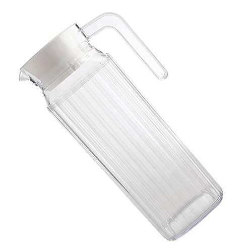 TIDTALEO 1Stück Kaltwasserkessel Transparente Trinkflasche mit Großem Öffnungsdesign für Kalte Getränke Tee und Milch Robustes und Tragbares Design für Zuhause und Unterwegs von TIDTALEO