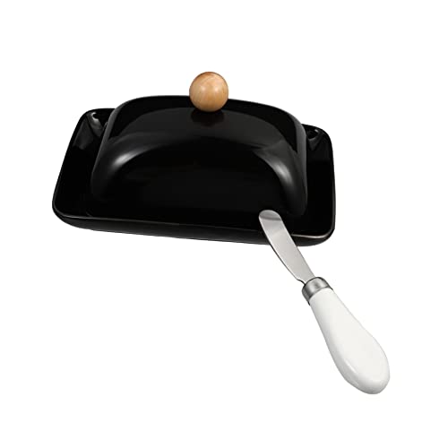 TIDTALEO 1Stück Keramische Butterdose mit Deckel Multifunktions Käsebehälter für Küchenaufbewahrung für Butter Joghurt und Elegantem TIDTALEO 1Stück Keramische Butterdose mit Deckel Multifunktions Käsebehälter für Küchenaufbewahrung für Butter Joghurt und Elegantem von TIDTALEO