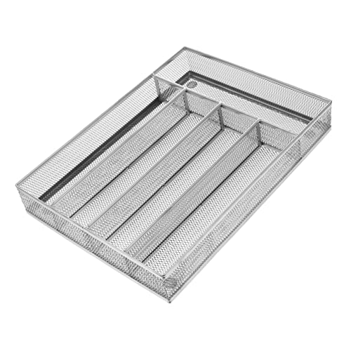 TIDTALEO 1Stück Küchenschublade Organizer aus Robustem Material Silberne Aufbewahrungslösung für Büro Ordnung von Besteck und Utensilien TIDTALEO 1Stück Küchenschublade Organizer aus Robustem Material Silberne Aufbewahrungslösung für Büro Ordnung von Besteck und Utensilien von TIDTALEO