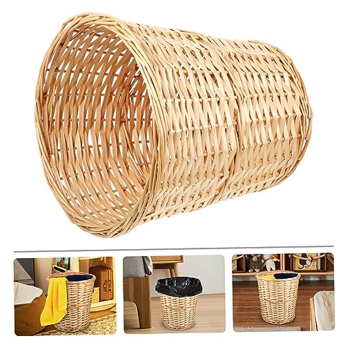 TIDTALEO 1Stück Wicker Mülleimer für Innen und Außenbereich Geflochtener Abfallkorb aus Hochwertigem Material Vintage Design Vielseitig als Lagerkorb oder Mülleimer TIDTALEO 1Stück Wicker Mülleimer für Innen und Außenbereich Geflochtener Abfallkorb aus Hochwertigem Material Vintage Design Vielseitig als Lagerkorb oder Mülleimer von TIDTALEO