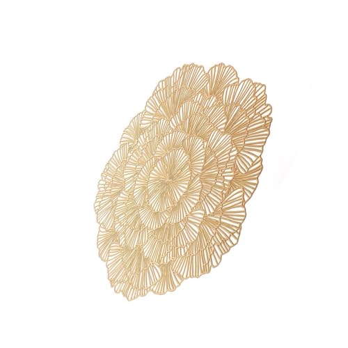 TIDTALEO 2stücke Goldene Tischuntersetzer Geschirr-Pads Tassenmatten Für Zuhause Bars Restaurants Gold TIDTALEO 2stücke Goldene Tischuntersetzer Geschirr-Pads Tassenmatten Für Zuhause Bars Restaurants Gold von TIDTALEO