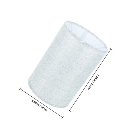 TIDTALEO 2 Stück Leinen Lampenschirm Rund für Tisch Stehlampe Verschleißfest Stabile Struktur Weiches Licht für Wohnzimmer Schlafzimmer Einfach zu Montieren und Langlebig von TIDTALEO