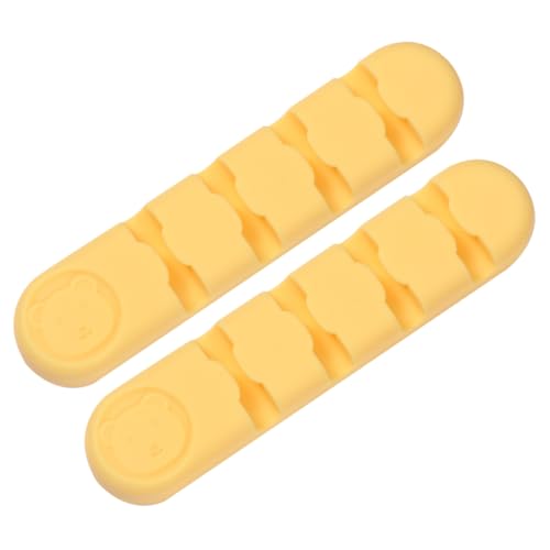 TIDTALEO 2 Stück Selbstklebende Silikon Kabelhalter in Zitronengelb Schreibtisch Kabelclips für Effektives Kabelmanagement Geeignet für USB und Audiokabel Einfache Montage Glatten TIDTALEO 2 Stück Selbstklebende Silikon Kabelhalter in Zitronengelb Schreibtisch Kabelclips für Effektives Kabelmanagement Geeignet für USB und Audiokabel Einfache Montage Glatten von TIDTALEO