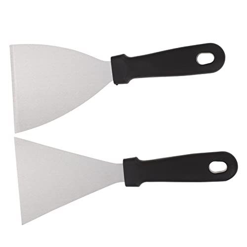 TIDTALEO 2 Stück Steakspatel mit Kunststoffgriffen Teiliges Multi Funktions Teppanyaki Werkzeug für Grill und Pizza zum Wenden und Servieren von Speisen TIDTALEO 2 Stück Steakspatel mit Kunststoffgriffen Teiliges Multi Funktions Teppanyaki Werkzeug für Grill und Pizza zum Wenden und Servieren von Speisen von TIDTALEO