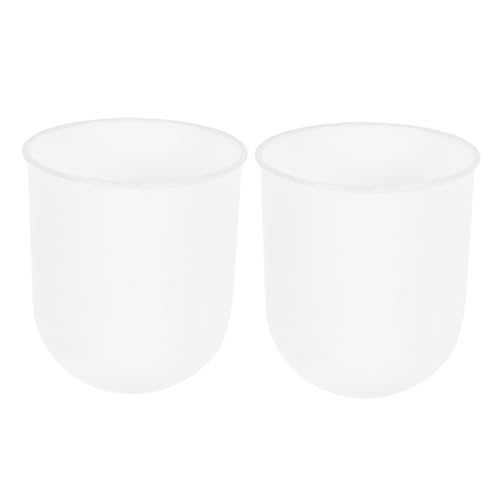 TIDTALEO 2Stücke Toilettenbürstenhalter Kunststoffbecher Badezimmer Toilettenbürste Aufbewahrung Behälter Reinigungswerkzeug für Haushalt und Hotel Kompakt von TIDTALEO