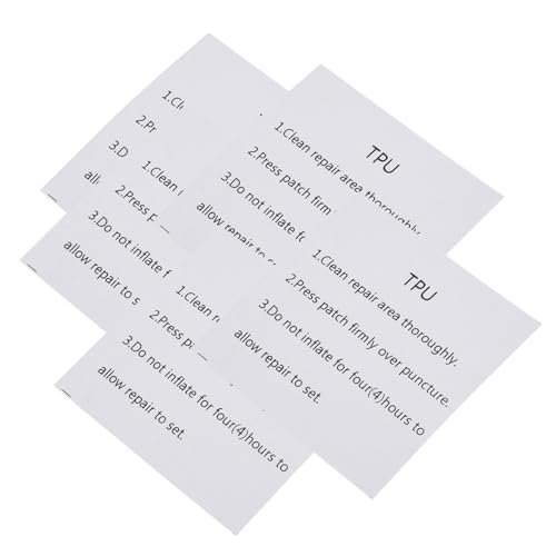 TIDTALEO 20 Blatt Reparaturflicken aus Gummi Selbstklebend für Luftmatratzen Schlauchboote Pools Unterwasser Pool Reparaturset Inflatable Product Patch von TIDTALEO