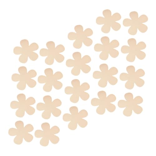 TIDTALEO 20Stücke Holz Blumenanhänger Leere Holzscheiben für DIY Dekoration Tragbare Blumenuntersetzer für Kreative Bastelprojekte und Personalisierte Ornamente von TIDTALEO