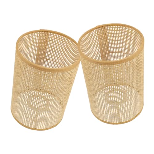 TIDTALEO 2Stücke Gewebte Rattan Lampenabdeckung für Deckenlampen und Tischlampen Rustikales Design für Gemütliche Innenbeleuchtung für Wohnzimmer Schlafzimmer Restaurants TIDTALEO 2Stücke Gewebte Rattan Lampenabdeckung für Deckenlampen und Tischlampen Rustikales Design für Gemütliche Innenbeleuchtung für Wohnzimmer Schlafzimmer Restaurants von TIDTALEO