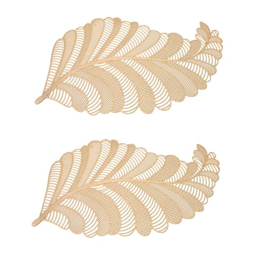 TIDTALEO 2Stücke Hollow Design PVC Platzset Hitzebeständige Tischmatte für Zuhause Abwaschbar und Schmutzabweisend für Feste Restaurants und Familienfeiern von TIDTALEO