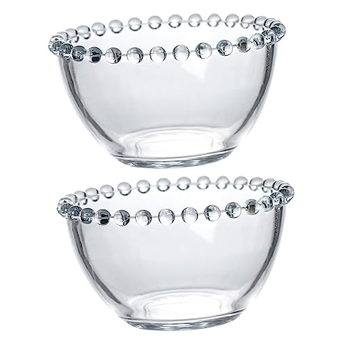 TIDTALEO 2Stücke Klarglas Dressing Schüssel Kleine Perlenoptik Schalen für Soßen und Snacks als Deko und Geschirr für Zuhause TIDTALEO 2Stücke Klarglas Dressing Schüssel Kleine Perlenoptik Schalen für Soßen und Snacks als Deko und Geschirr für Zuhause von TIDTALEO