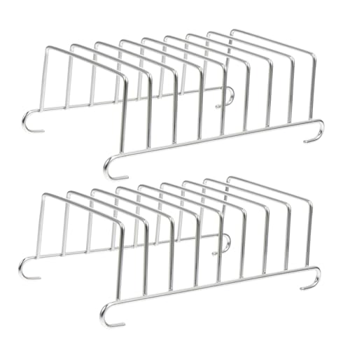 TIDTALEO 2Stücke Kochgestelle Luftfritteusen Zubehör Toast Rack für Einfache Zubereitung und Gleichmäßiges Geeignet für Backofen und Dampfgarer von TIDTALEO