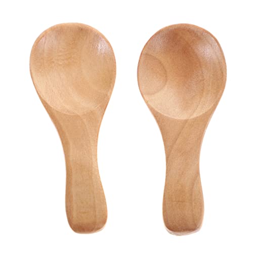 TIDTALEO 2Stücke Mini Holzlöffel Milchpulverlöffel Kurzer Griff Vielseitig für Salz Gewürze Tee und Umweltfreundliche Alternative zu Plastik TIDTALEO 2Stücke Mini Holzlöffel Milchpulverlöffel Kurzer Griff Vielseitig für Salz Gewürze Tee und Umweltfreundliche Alternative zu Plastik von TIDTALEO