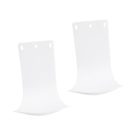 TIDTALEO 2stücke Wandhalter Seifenspender Mit Tropfschalen Schaumseifen-schaumschalen Seifenspender-tropffänger Haushaltsspenderschalen Aus Weiss von TIDTALEO