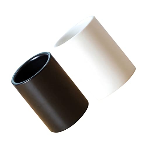 TIDTALEO 2stücke Leichte Mundspülbecher Wasserbecher Praktische Vorratsbecher Für Zahnbürsten Und Zahnpasta Schwarz-weiß von TIDTALEO