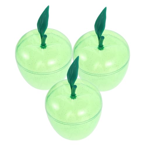TIDTALEO 3 Stück Weihnachtsapfel-geschenkbox Plastikversiegeltes Glas Bonbonhalter Aus Kunststoff Süßigkeitenbehälter Trockenes Fruchtglas Plastikbehälter Plastikdose P.s Light Green TIDTALEO 3 Stück Weihnachtsapfel-geschenkbox Plastikversiegeltes Glas Bonbonhalter Aus Kunststoff Süßigkeitenbehälter Trockenes Fruchtglas Plastikbehälter Plastikdose P.s Light Green von TIDTALEO