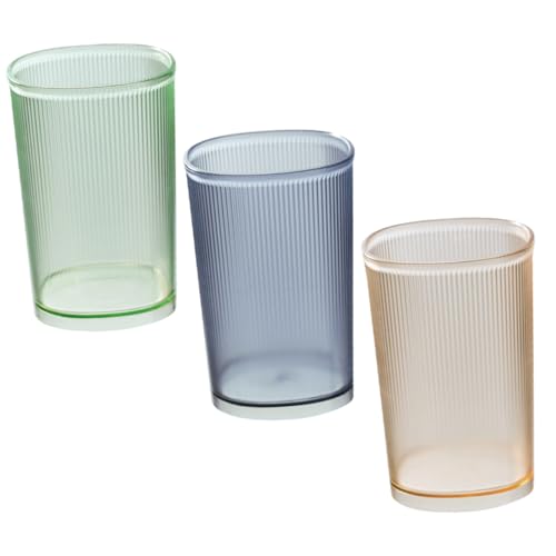 TIDTALEO 3 Stücke Zahnbürstenbecher Mundspülbecher 500ml Transparent Tragbare Reisebecher für Badezimmer Kunststoff Wiederverwendbar TIDTALEO 3 Stücke Zahnbürstenbecher Mundspülbecher 500ml Transparent Tragbare Reisebecher für Badezimmer Kunststoff Wiederverwendbar von TIDTALEO