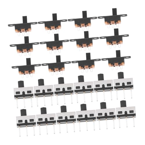 TIDTALEO 40 Stück Teiliges Set Vertikale Schiebeschalter Mini Kippschalter Pin Mikroschalter für Elektronische Projekte Installieren Vielseitig Einsetzbar von TIDTALEO