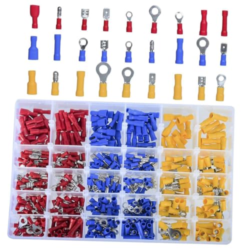 TIDTALEO 480Stücke Crimpanschlüsse Ringklemmen Set mit Aufbewahrungskoffer Elektrische Kabelverbinder für Haushalt und Fahrzeuganwendungen TIDTALEO 480Stücke Crimpanschlüsse Ringklemmen Set mit Aufbewahrungskoffer Elektrische Kabelverbinder für Haushalt und Fahrzeuganwendungen von TIDTALEO