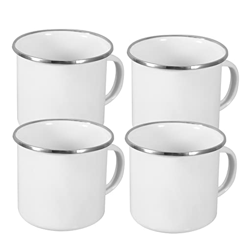 TIDTALEO 4Stücke Emaille Campingbecher Robuste Wiederverwendbare Wasserbecher für Outdoor Elegant und Leicht für Zuhause und Reisen TIDTALEO 4Stücke Emaille Campingbecher Robuste Wiederverwendbare Wasserbecher für Outdoor Elegant und Leicht für Zuhause und Reisen von TIDTALEO