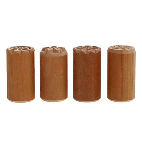 TIDTALEO 4Stücke Hölzerne Backformen für Mondkuchen Hochwertige und Langlebige Stempel für DIY Desserts für Kuchen Dampfbrötchen und Kreative Backideen TIDTALEO 4Stücke Hölzerne Backformen für Mondkuchen Hochwertige und Langlebige Stempel für DIY Desserts für Kuchen Dampfbrötchen und Kreative Backideen von TIDTALEO