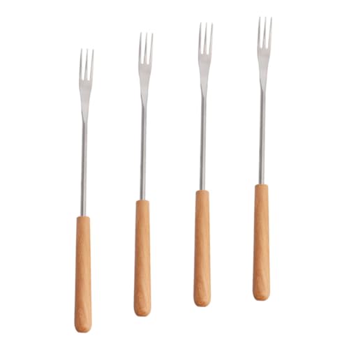 TIDTALEO 4 Stück Fonduegabeln mit Holzgriff Lange Grillgabel für Käse Marshmallows Obst Hohe Temperaturbeständigkeit Tragbar und Praktisch für Outdoor Aktivitäten TIDTALEO 4 Stück Fonduegabeln mit Holzgriff Lange Grillgabel für Käse Marshmallows Obst Hohe Temperaturbeständigkeit Tragbar und Praktisch für Outdoor Aktivitäten von TIDTALEO