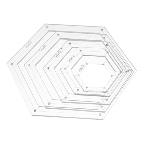 TIDTALEO 5 Stück Quiltvorlagen Für Patchwork Quiltschablonen Vorlagen Nähen Patchworkvorlage Sechseckschablone Zum Quilten Nähen Patchworklineal Quilten Patchworklineal Weiß TIDTALEO 5 Stück Quiltvorlagen Für Patchwork Quiltschablonen Vorlagen Nähen Patchworkvorlage Sechseckschablone Zum Quilten Nähen Patchworklineal Quilten Patchworklineal Weiß von TIDTALEO