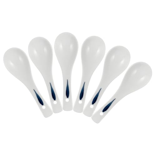 TIDTALEO 6 Stück Teiliges Suppelöffel Kleine Porzellanlöffel für Porridge Suppe Dessert Vielseitig Einsetzbar Stilvolles Design für Küche und Esszimmer TIDTALEO 6 Stück Teiliges Suppelöffel Kleine Porzellanlöffel für Porridge Suppe Dessert Vielseitig Einsetzbar Stilvolles Design für Küche und Esszimmer von TIDTALEO